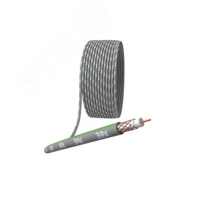 Кабель коаксиальный SAT 703 B 75 Ом Cu/(оплётка Cu 75%) нг(А)HF серый 100 м (Б0044616) - ЭРА (Энергия света)