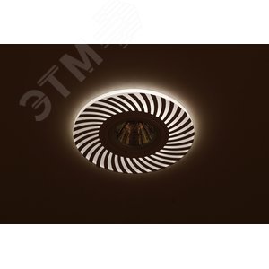 Светильник DK LD32 WH декор cо светодиодной подсветкой MR16, 220V, max 11W, белый | Б0036502 | ЭРА 3