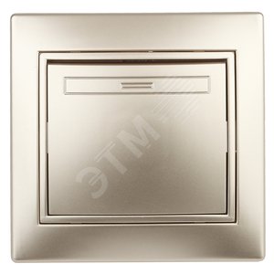 Выключатель, 10А-250В, СУ, Plano, шампань,1-101-04 (Б0030031) - ЭРА (Энергия света)
