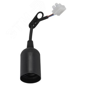 Патрон Е27 с клеммной колодкой,пластик,черный (50/200/6000)