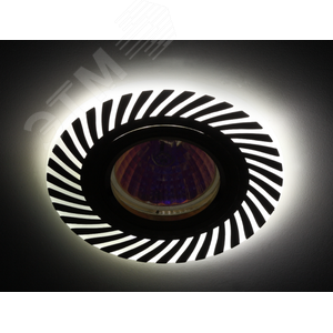 Светильник встраиваемый KL40 SL/GD/1 алюминевый  MR16 12V/220V  50W золото/серебро ( ЭРА (Б0048935) - фото 3