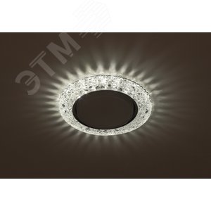 Светильник точечный декоративный cо светодиодной подсветкой Gx53, прозрачный DK LD25 SL/WH 3