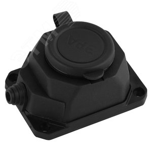 Колодка каучук с/з 1гн 16 A IP44 черная K-1e-B-IP44 - ЭРА (Энергия света)