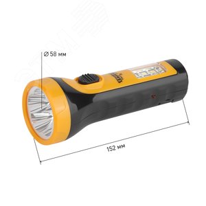 Фонарь Трофи TA15 Акку 4V1Ah, 2в1, 5xLED+6SMD, карт (18/90/1080) ЭРА (Б0016863) - фото 8