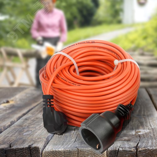 Удлинитель силовой UPx-1e-3x0.75-30m-IP44 в бухте c/з 1 гн 30м ПВС 3х0.75 UPx-1e-3x0.75-30m-IP44 ЭРА (Б0046812) - фото 3