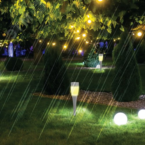 Садовый светильник на солнечной батарее, сталь, пластик, серый, 38 см SL-SS38-GLOW-2 ЭРА (Б0032578) 4