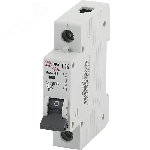 ЭРА Pro Автоматический выключатель NO-900-12 ВА47-29 1P 16А кривая C (12/180/5040) (Б0031747) 2