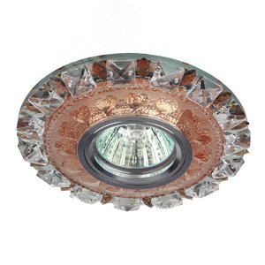 DK LD17 SL PK/WH Точечные светильники ЭРА декор cо светодиодной подсветкой MR16, прозрачный розовый 2