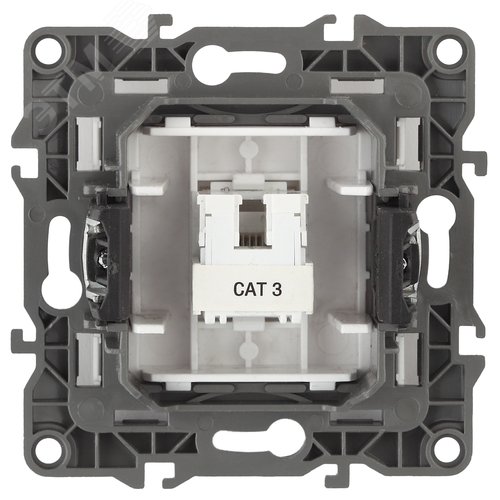 Розетка телефонная RJ11, Эра12, бронза, 12-3105-13 2