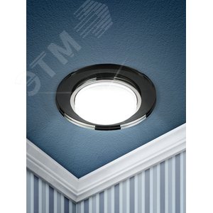 Светильник под лампу Gx53, 220V,13W, черный DK80 BK 3