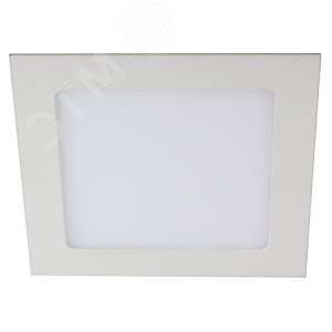 Светильник светодиодный ДВО-18W 4000К 980Лм a=222 мм IP20 квадратный 2