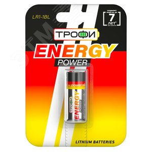 Батарейка Трофи LR1-1BL ENERGY POWER Alkaline (12/144/9504)
