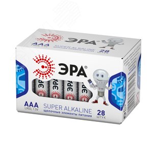 Батарейка LR03-28 box SUPER Alkaline (28/1120/44800) - ЭРА (Энергия света)