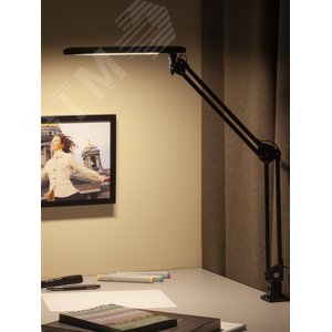 Светильник настольный светодиодный на струбцине черный NLED-441-7W-BK 9