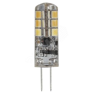 Лампа светодиодная LED 1.5Вт JC 2700К G4 теплый капсула 12V (Б0033188)