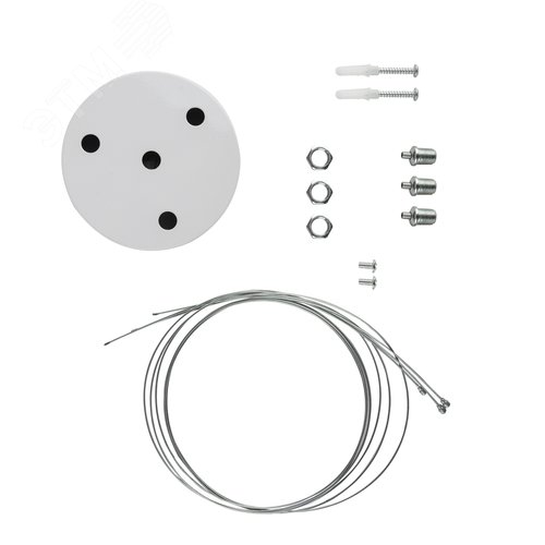 Коплект для подвесного монтажа для светильников LED Geometria белый SPO-AC-MOUNTKIT-3W - артикул Б0069191