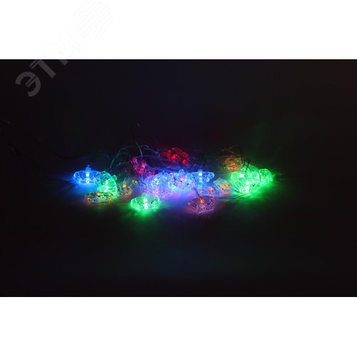ENIN-3K ЭРА Гирлянда LED Нить Короны 3 м мультиколор, 220V, IP20 (36/864) (Б0041898) - фото 6