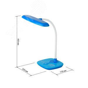 Светильник настольный светодиодный синий NLED-432-6W-BU 3