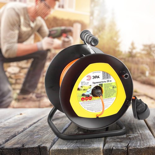 Удлинитель силовой RPx-1-2x1-20m на п. катушке б/з 1 гн 20м ПВС 2х1 RPx-1-2x1-20m 3