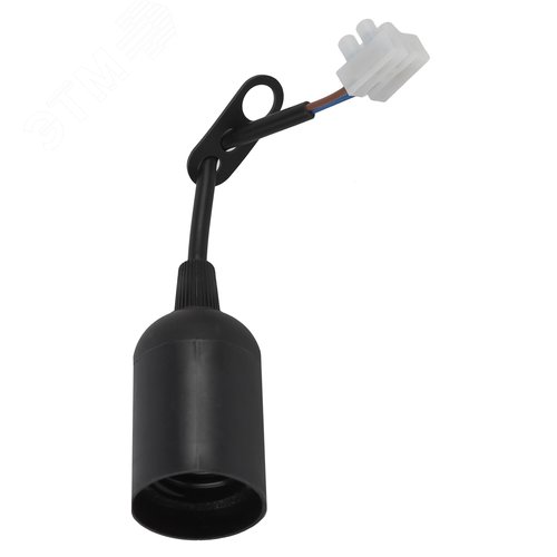 Патрон Е27 с клеммной колодкой,пластик,черный (50/200/6000) 2