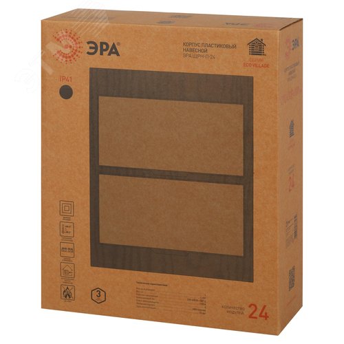 Корпус пластиковый ЩРН-П-24 BOXF 24_O IP41 дуб - фото 6