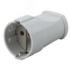 Розетка кабельная с/з прямая 16A белая (24/384/4608) Rx2-W - ЭРА (Энергия света)