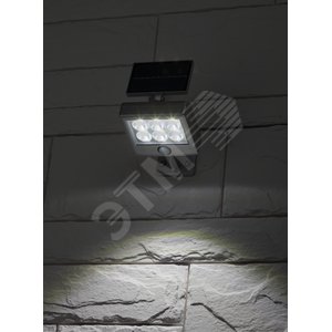 Прожектор с датчиком движения, на солнечной батарее, 6LED, 150 lm ERAFS048-08 ЭРА (Б0044248)