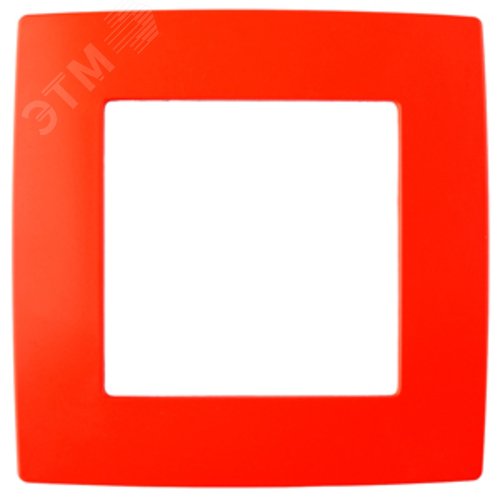 Рамка для розеток и выключателей 1 пост красный пластик ЭРА 12 12-5001-23 2