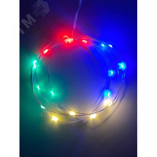 ENIN-2M ЭРА Гирлянда LED Нить 2 м мультиколор, АА, IP20 (120/4800) (Б0041983) 3