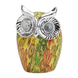 Садовый светильник Филин на солнечной батарее, полистоун, 16 см ERAFYS01-01 ЭРА (Б0038494)