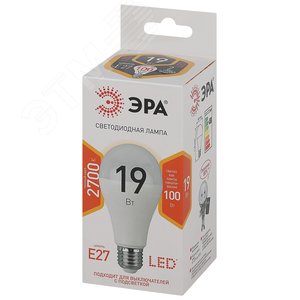 Лампа светодиодная LED 19 Вт 1520Лм 2700К груша теплый E27 170-265В LED A65-19W-827-E27 Standart 2