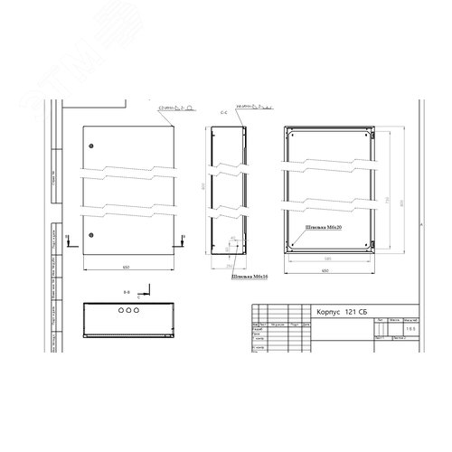 Корпус металлический OPTIMA ЩМП-80.65.25 (800х650х250) IP54 У2 серый | Б0061604 | ЭРА - фото 2