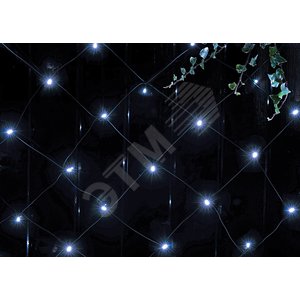 Сеть 150 LED на солнечной батарее холодный свет 2м*1,35м ERASS024-15 ЭРА