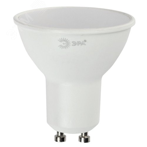 Лампа светодиодная LED 5 Вт 400Лм 2700К софит теплый GU10 220-240В LED MR16-5W-827-GU10 Red Line - фото 3