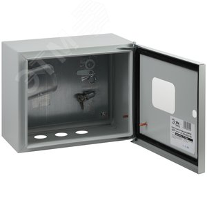 Корпус металлический ЩМПг-02 с окном (250х300х175) IP54 У2 серый SIMPLE