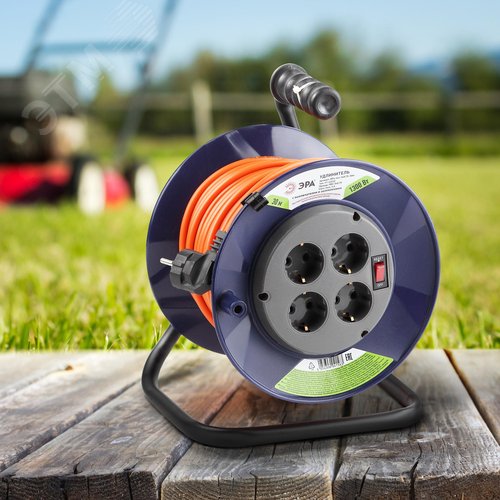 Удлинитель силовой RPx-4es-3х0.75-30m на п. катушке c/з 4 гн 30м ПВС 3х0.75 RPx-4es-3х0.75-30m 3