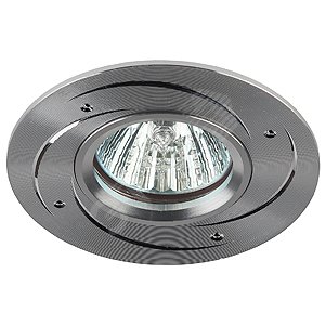KL43 SL Точечные светильники ЭРА литой  'алюминевый ' MR16,12V/220V, 50W  серебро' - ЭРА (Энергия света)