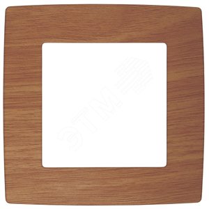 Рамка для розеток и выключателей 1 пост дуб пластик ЭРА 12 12-5001-09