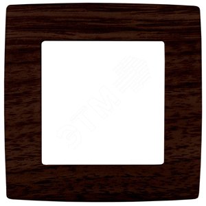 Рамка для розеток и выключателей 1 пост венге пластик ЭРА 12 12-5001-10