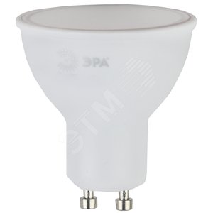 Лампа светодиодная LED 6 Вт 480Лм 2700К софит теплый GU10 170-265В LED MR16-6W-827-GU10 Standart - ЭРА (Энергия света)