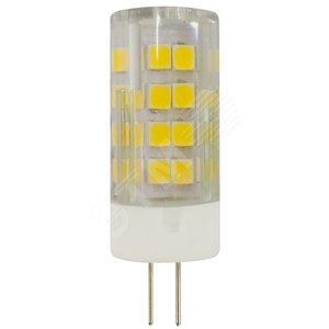 Лампа светодиодная LED 5 Вт 400Лм 2700К капсула теплый G4 170-265В LED JC-5W-220V-CER-827-G4 Standart - ЭРА (Энергия света)
