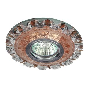 DK LD17 SL PK/WH Точечные светильники ЭРА декор cо светодиодной подсветкой MR16, прозрачный розовый