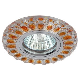 DK LD10 SL OR/WH Точечные светильники ЭРА декор cо светодиодной подсветкой MR16, прозрачный оранжевый (Б0028093) - ЭРА (Энергия света)