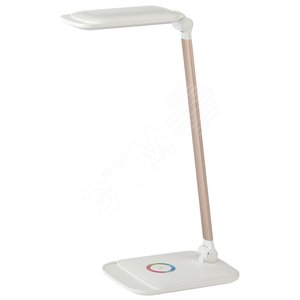 NLED-460-14W-W-G Светильники настольные ЭРА NLED-460-14W-W-G белый с золотом наст.светильник (Б0028438) - ЭРА (Энергия света)