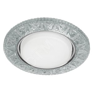 Светильник точечный DK LD22 SL/WH декор cо светодиодной подсветкой Gx53, прозрачный - ЭРА (Энергия света)