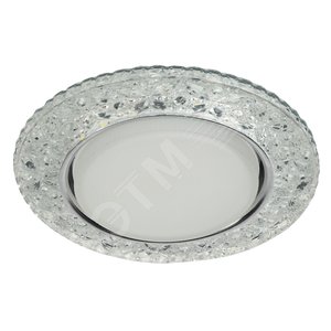 Светильник точечный декоративный cо светодиодной подсветкой Gx53, прозрачный DK LD25 SL/WH