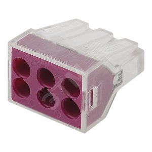 Строительно-монтажная клемма СМК, модель 106, 6 отверстий, 1.0-2.5мм2