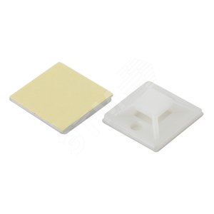 Основание самоклеящееся 25х25 (Tie mount)  (100 штук) (100 pcs) - ЭРА (Энергия света)