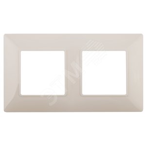 Рамка для розеток и выключателей слоновая кость пластик ЭРА Elegance 14-5002-02