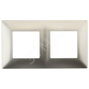 Рамка для розеток и выключателей шампань пластик ЭРА Elegance 14-5002-04